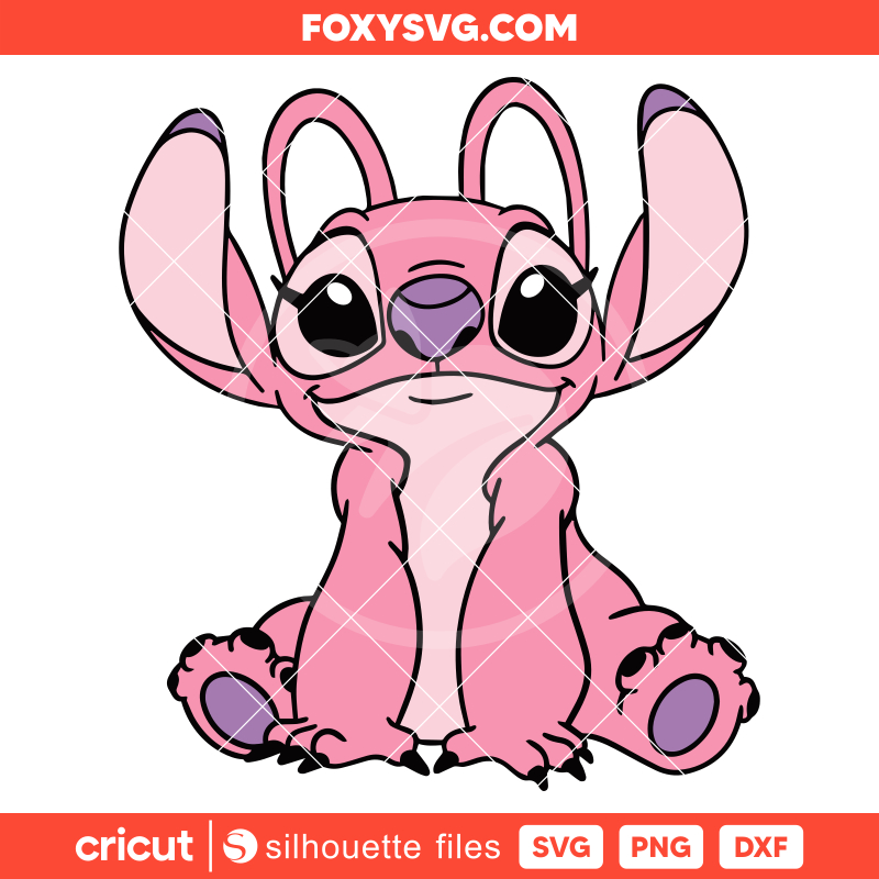 Angel Alien Stitch Svg,  Valentine’s Day Svg, Disney Svg, Cricut, Silhouette SVG Cut File