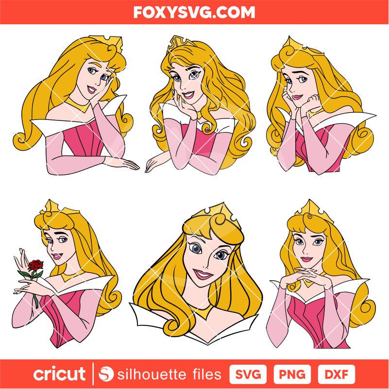 Aurora SVG Bundle, Sleeping Beauty Svg, Princess Svg, Disney Svg, Cricut, Silhouette SVG Cut File