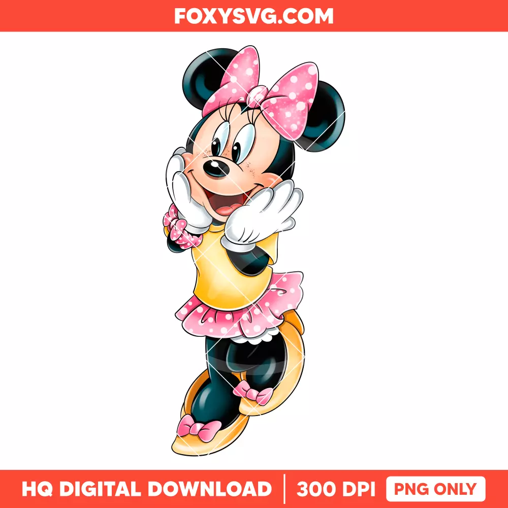 Minnie Birthday PNG, Happy Birthday PNG, Disney PNG, Sublimation PNG