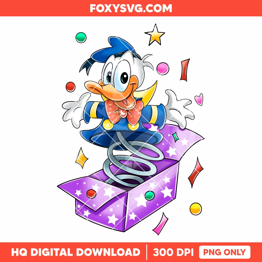 Donald Birthday PNG, Happy Birthday PNG, Disney PNG, Sublimation PNG