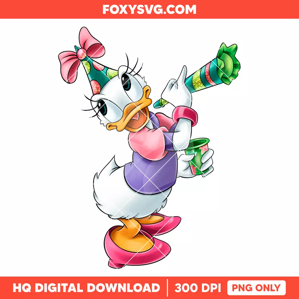 Daisy Birthday PNG, Happy Birthday PNG, Disney PNG, Sublimation PNG