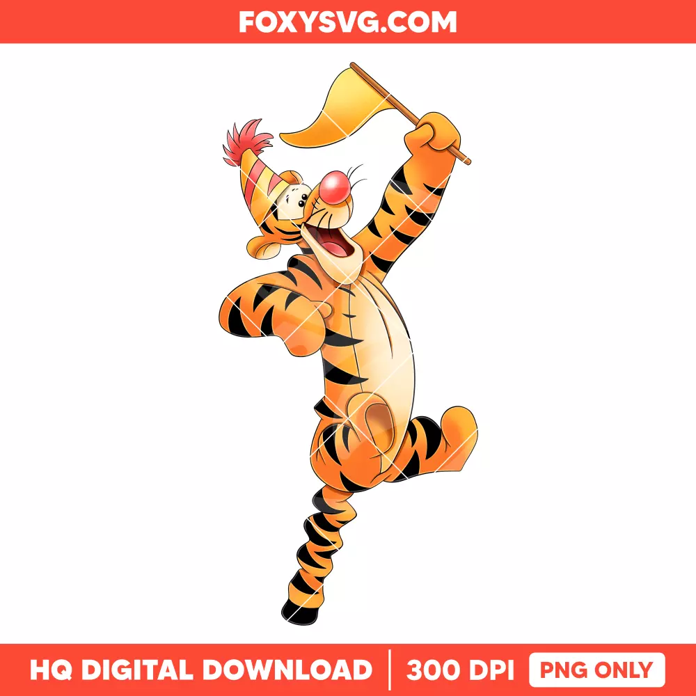 Tigger Birthday PNG, Happy Birthday PNG, Disney PNG, Sublimation PNG