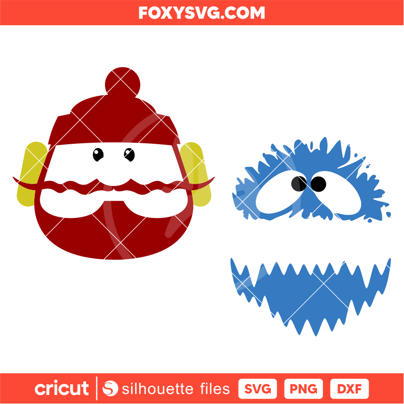 Bumble and Yukon Cornelius Jack Svg, Abominable Snowman Svg, Christmas Svg, Cricut, Silhouette SVG Cut File