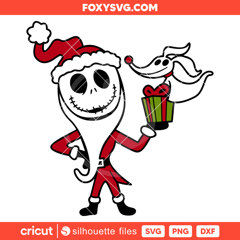 Christmas Jack Svg, Nightmare Before Christmas Svg, Sandy Claws Svg, Cricut, Silhouette SVG Cut File