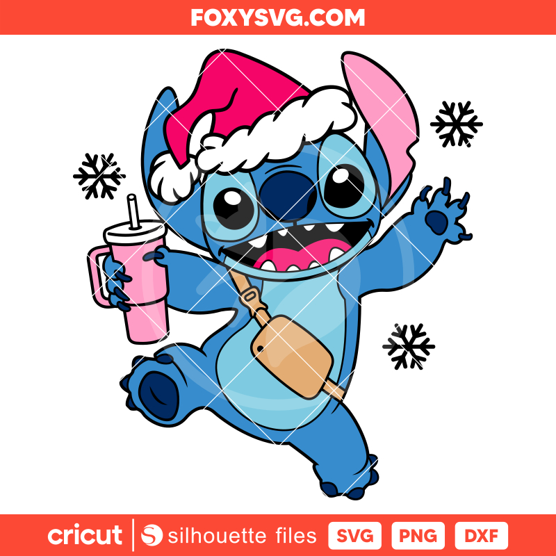 Christmas Stitch Stanley Tumbler Svg, Christmas Svg, Disney Svg, Cricut, Silhouette SVG Cut File