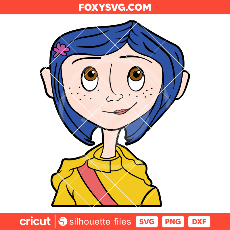 Coraline Svg, Coraline Button Eyes Svg, Halloween Svg, Cricut, Silhouette SVG Cut File