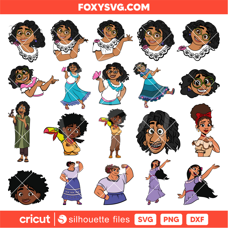 Encanto Svg Bundle, Disney Layered Svg, Cricut, Silhouette SVG Cut File