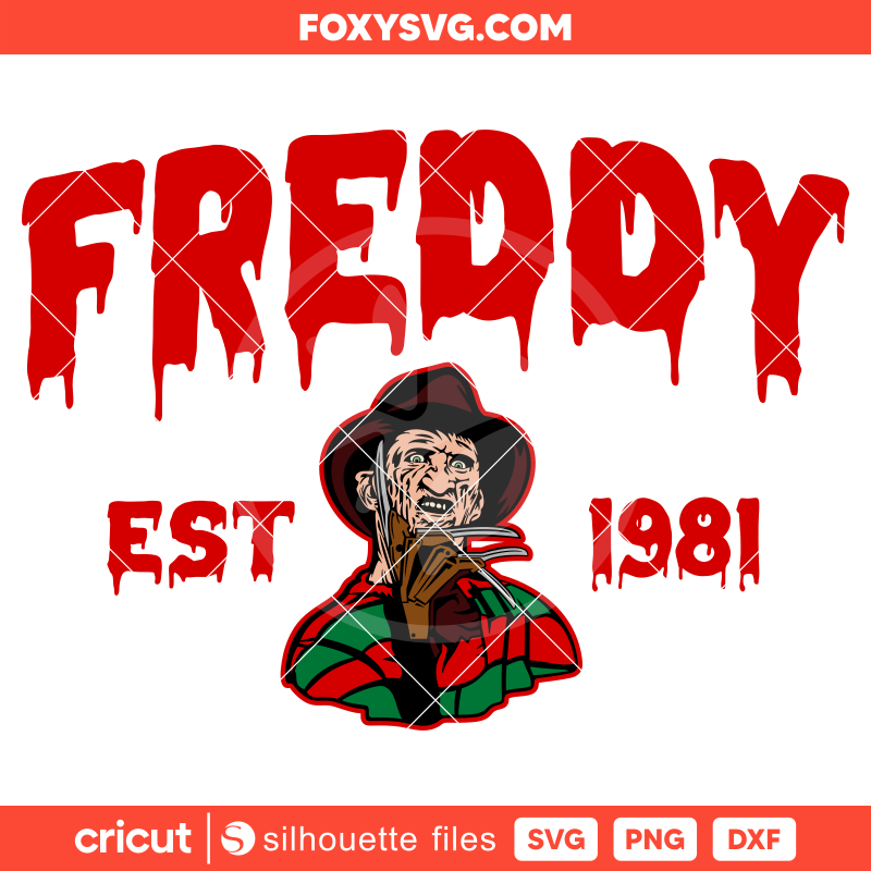 Freddy Svg, Halloween Svg, Nightmare on Elm Street Svg, Horror Movie Svg, Cricut, Silhouette SVG Cut File
