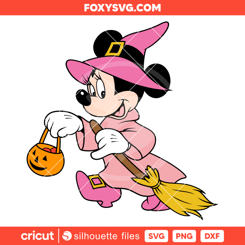 Halloween Minnie Mouse Svg, Halloween Svg, Disney Svg, Cricut, Silhouette SVG Cut File