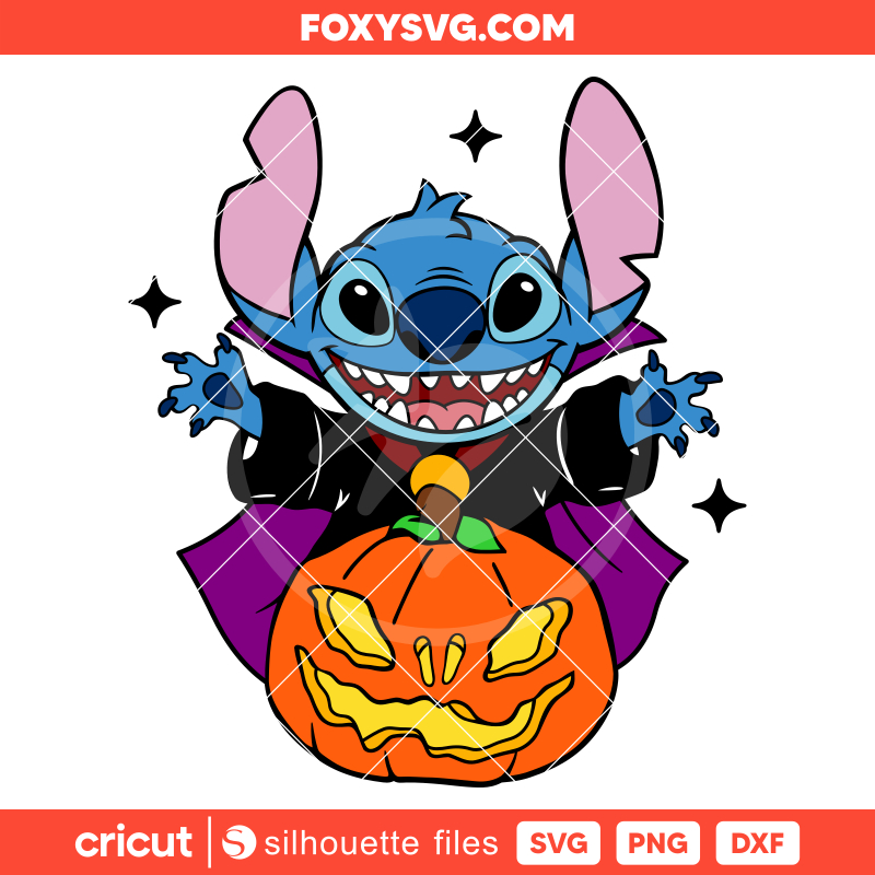 Halloween Pumpkin Stitch Svg, Disney Svg, Cricut, Silhouette SVG Cut File