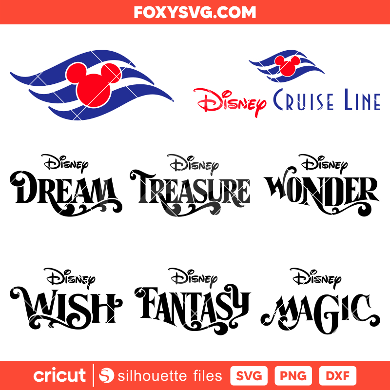 Mickey Mouse Cruise Bundle Svg, Family Cruise Svg, Disney Svg, Cricut, Silhouette SVG Cut File