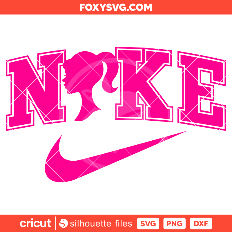 Nike Barbie Svg, Barbie Doll Svg, Girly Pink Svg, Cricut, Silhouette SVG Cut File