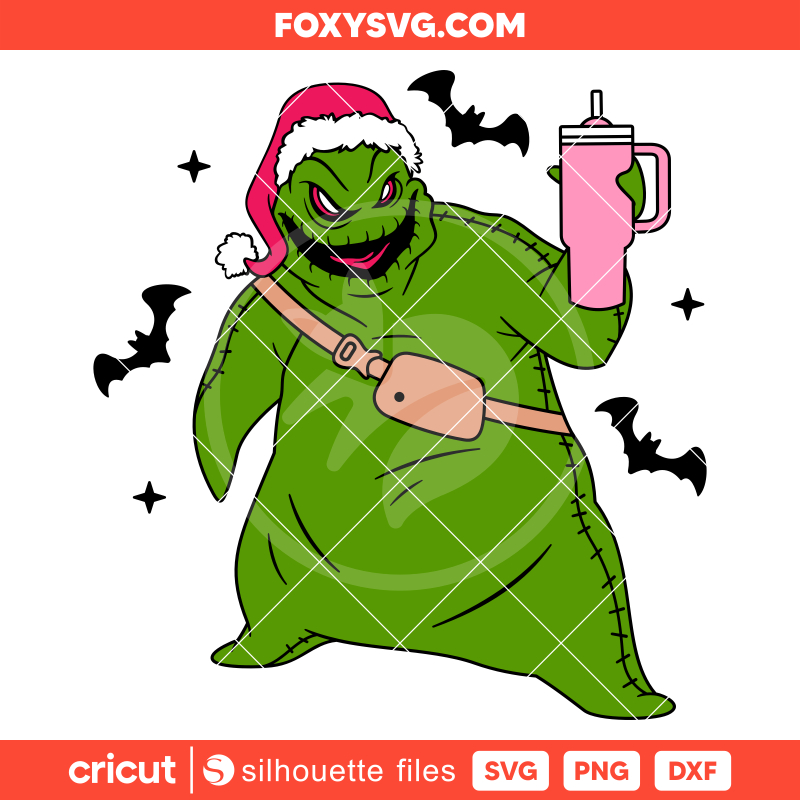 Oogie Boogie Stanley Tumbler Svg, Christmas Svg, Sandy Claws Svg, Cricut, Silhouette SVG Cut File