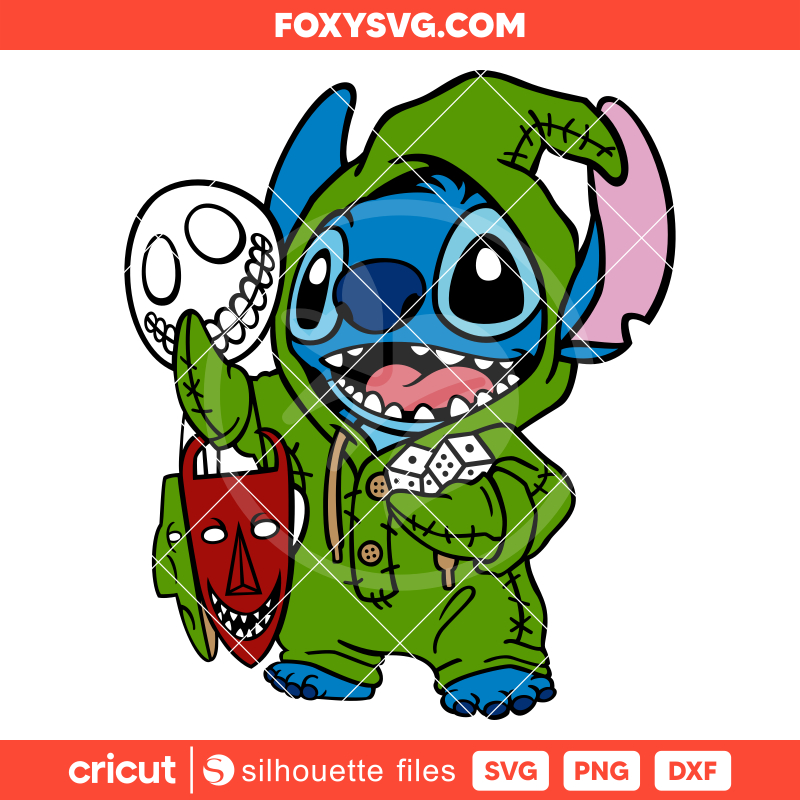 Oogie Boogie Stitch Svg, Halloween Svg, Disney Svg, Cricut, Silhouette SVG Cut File