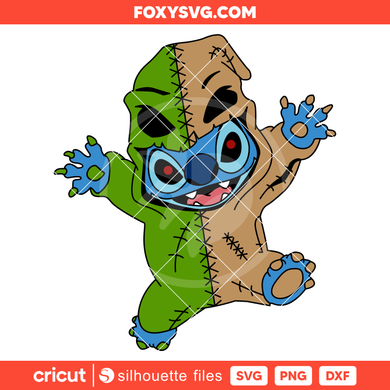 Oogie Boogie Stitch Svg, Halloween Svg, Disney Svg, Cricut, Silhouette SVG Cut File