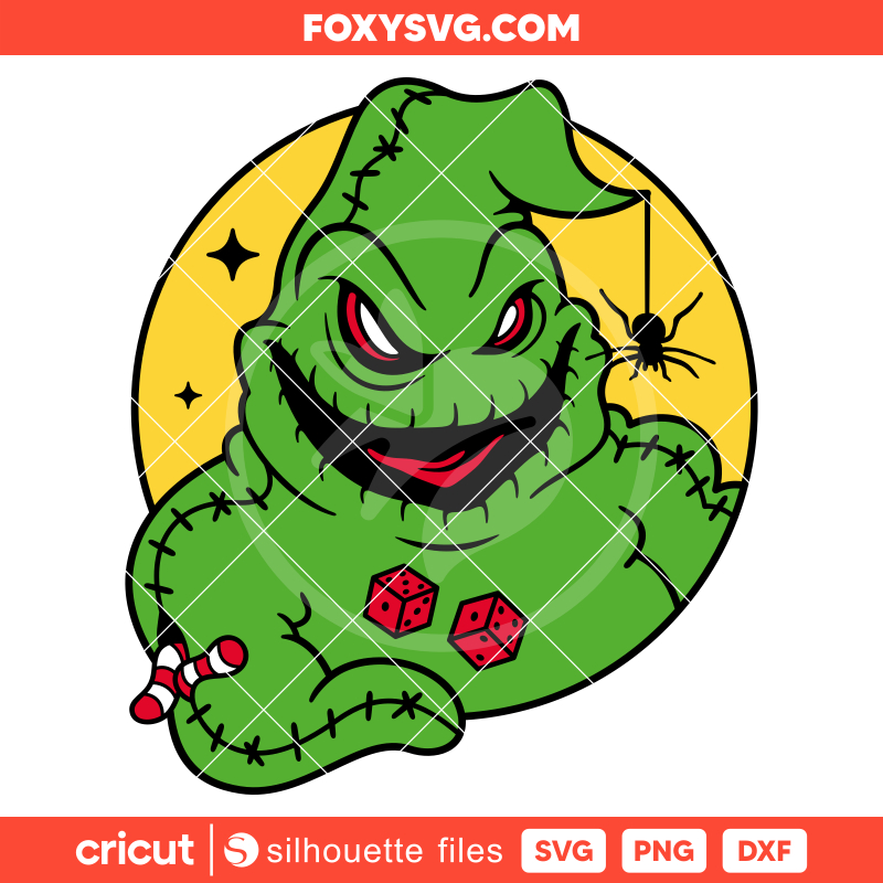 Oogie Boogie's Halloween Svg, Nightmare Before Christmas Svg, Halloween Svg, Cricut, Silhouette SVG Cut File