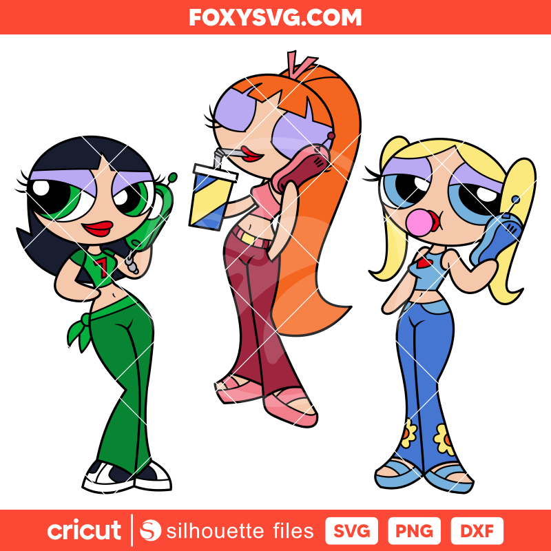 Powerpuff Girls Bundle Svg, Blossom Eyes Svg, Cricut, Silhouette SVG Cut File