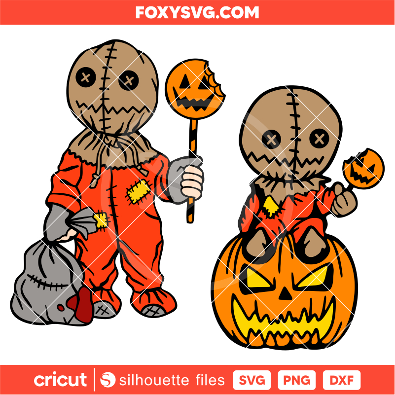 Sam Trick r Treat Bundle Svg, Halloween Svg, Spooky Season Svg, Trick or Treat Svg, Cricut, Silhouette SVG Cut File