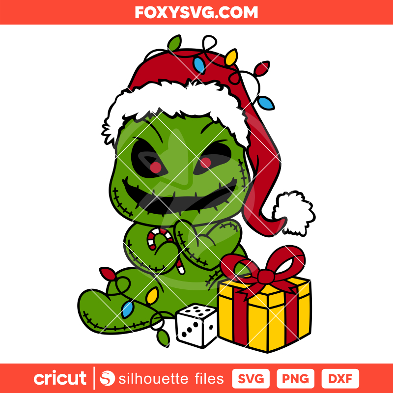 Sandy Claws Oogie Boogie Svg, Nightmare Before Christmas Svg, Cricut, Silhouette SVG Cut File