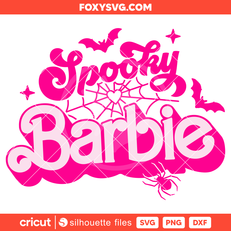 Spooky Barbie Svg, Barbie Doll Svg, Halloween Svg, Cricut, Silhouette SVG Cut File