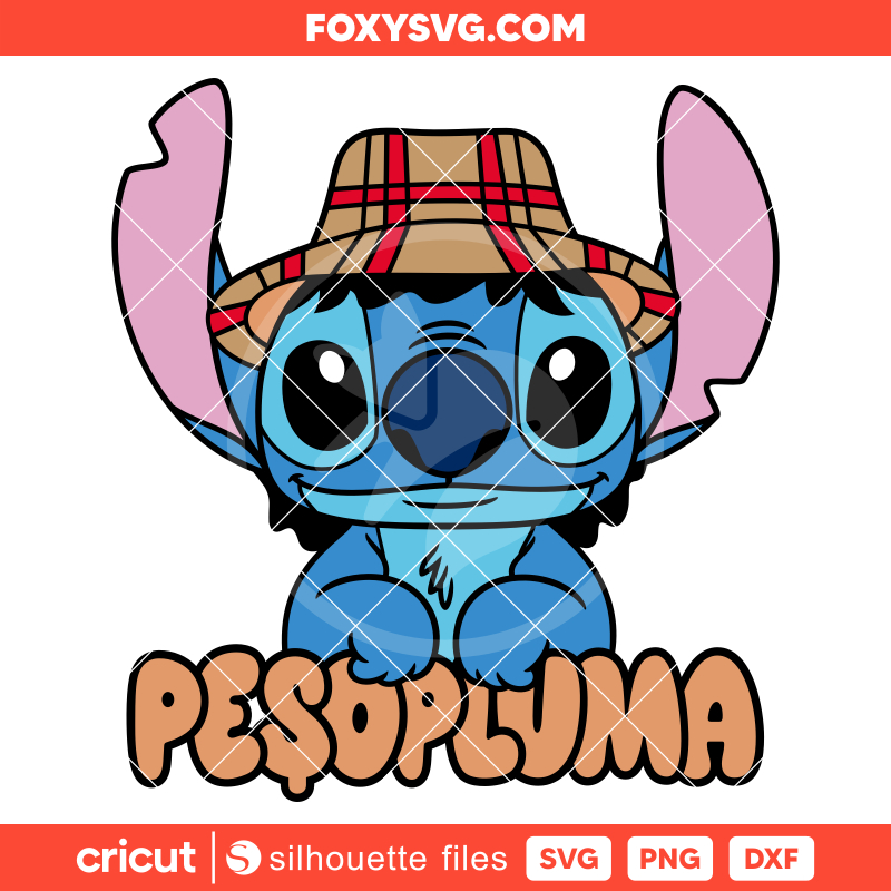 Stitch Peso Pluma Svg, Fan Tour Svg, Disney Svg, Cricut, Silhouette SVG Cut File