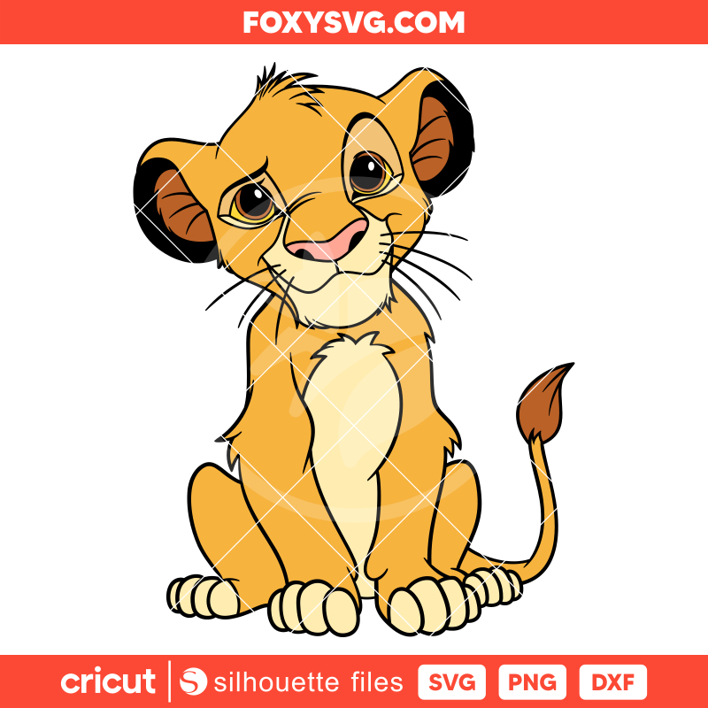 The Lion King Simba Svg, Hakuna Matata Svg, Disney Svg, Cricut, Silhouette SVG Cut File