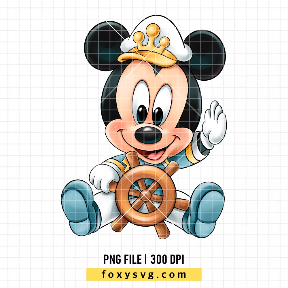 Baby Mickey Mouse Family Cruise PNG, Sailor PNG, Disney PNG, Sublimation PNG