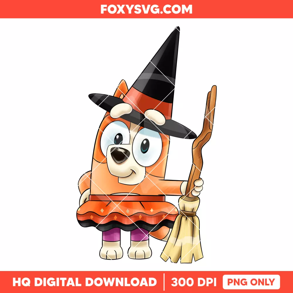 Bingo Witch Halloween PNG, Happy Halloween PNG, Disney PNG, Sublimation PNG