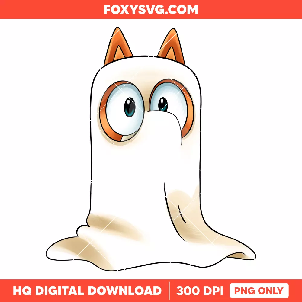 Bingo Ghost Halloween PNG, Happy Halloween PNG, Disney PNG, Sublimation PNG