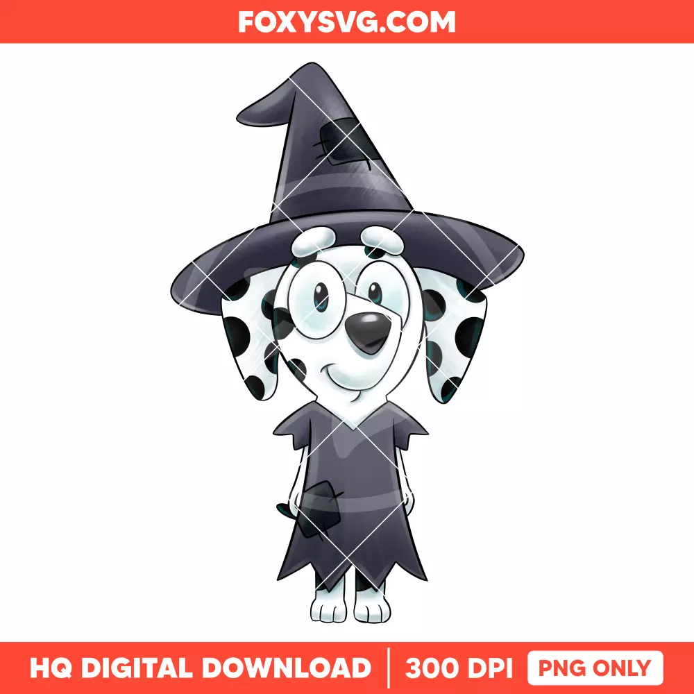 Bluey, Bingo & Friends Witchy PNG, Happy Halloween PNG, Disney PNG, Sublimation PNG