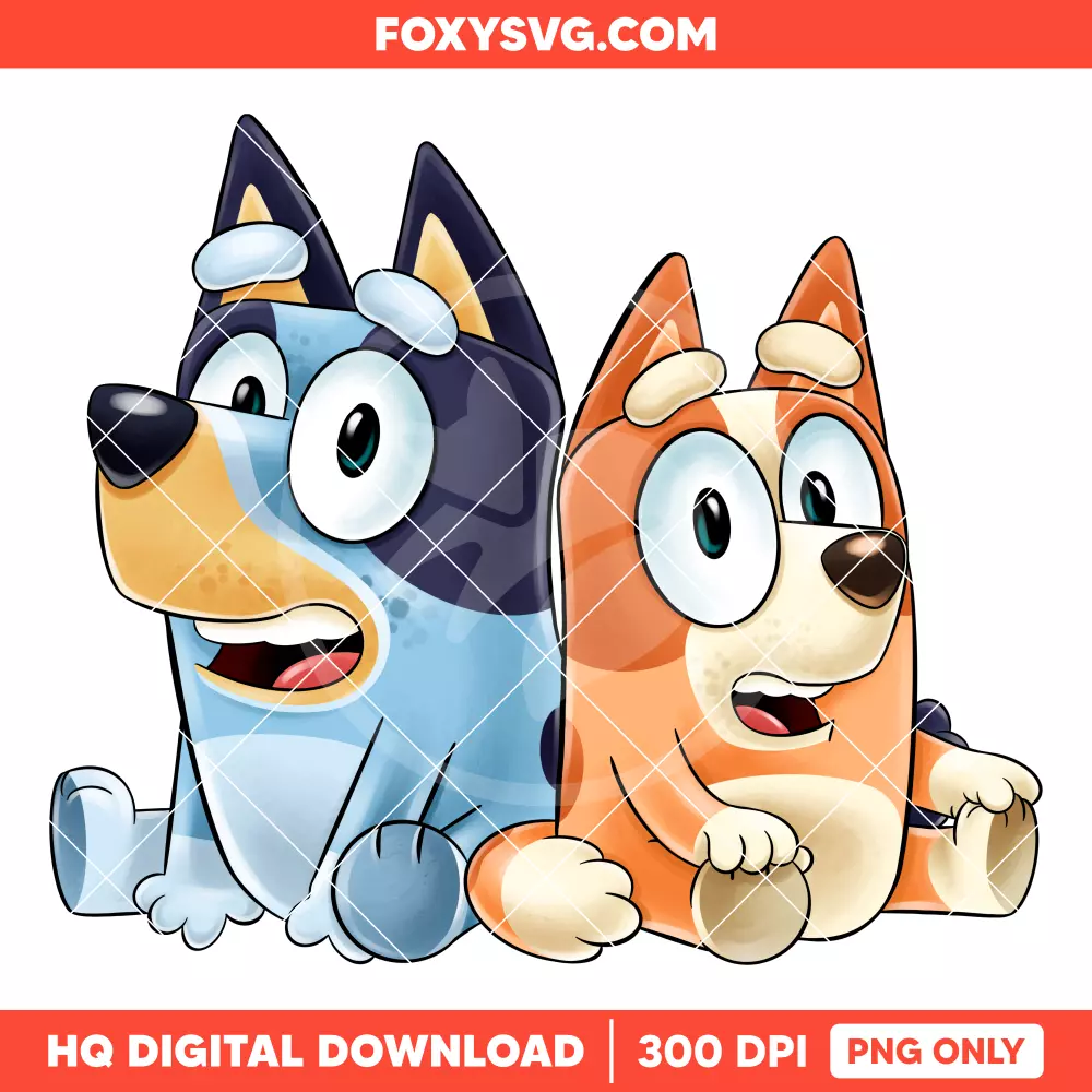 Bluey, Bingo & Friends PNG, Bluey Dog Family PNG, Disney PNG, Sublimation PNG