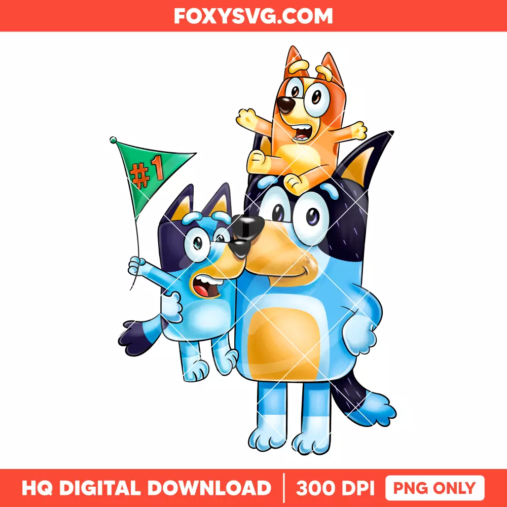 Bluey, Bingo & Friends PNG, Bluey Dog Family PNG, Disney PNG, Sublimation PNG
