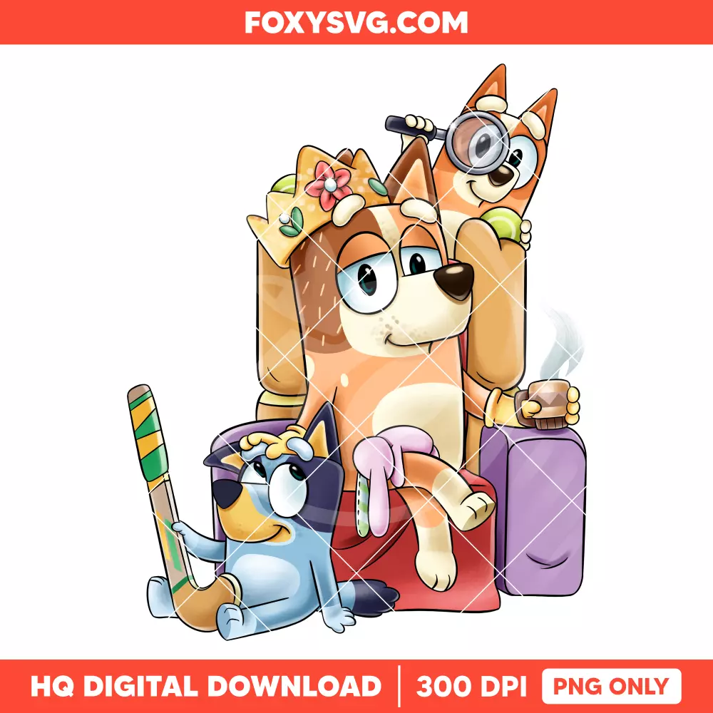 Bluey, Bingo & Friends PNG, Bluey Dog Family PNG, Disney PNG, Sublimation PNG
