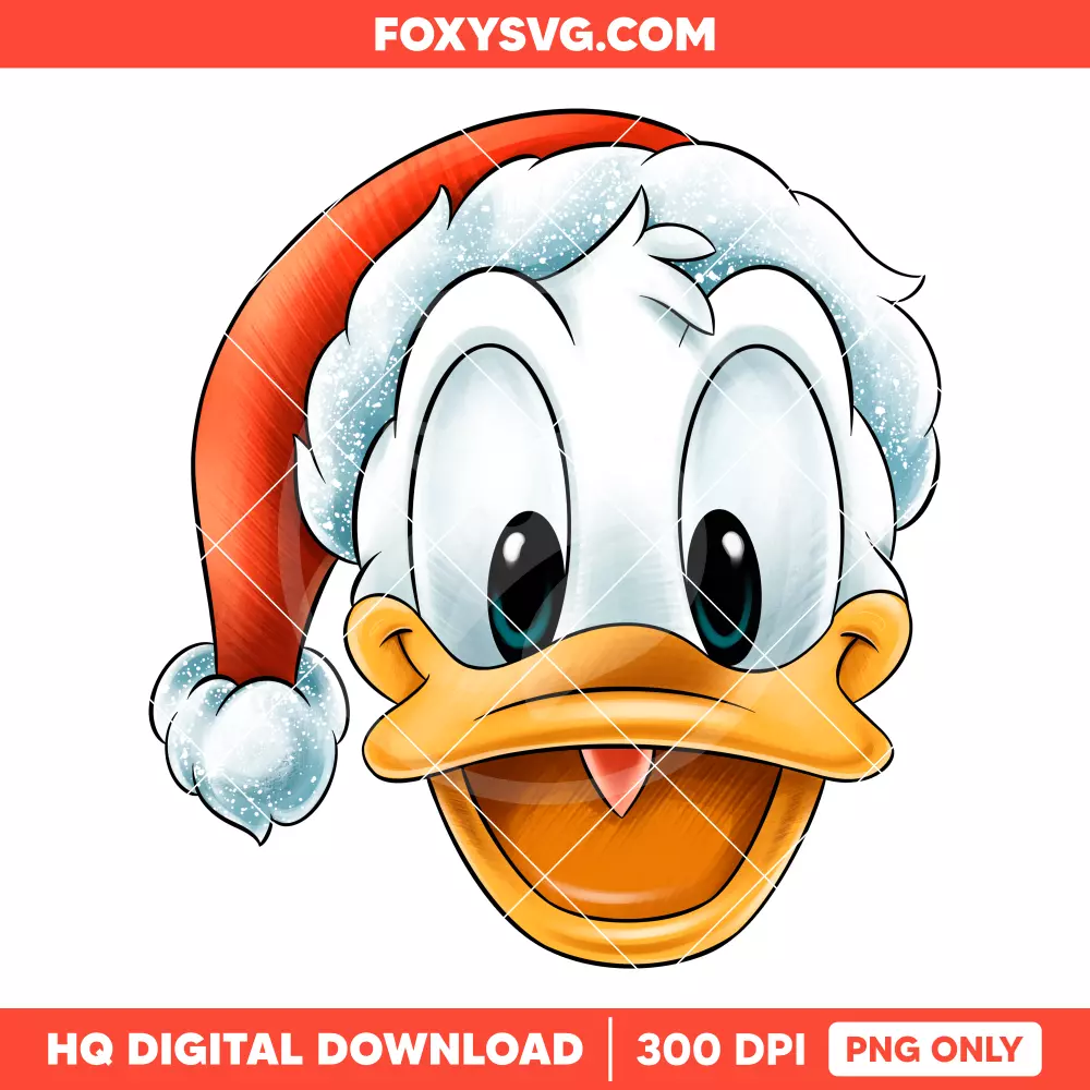Donald Duck Christmas PNG, Merry Christmas PNG, Disney PNG, Sublimation PNG