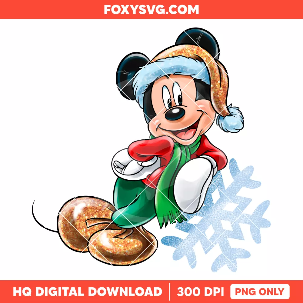 Mickey Christmas Snowflake PNG, Merry Christmas PNG, Disney PNG, Sublimation PNG