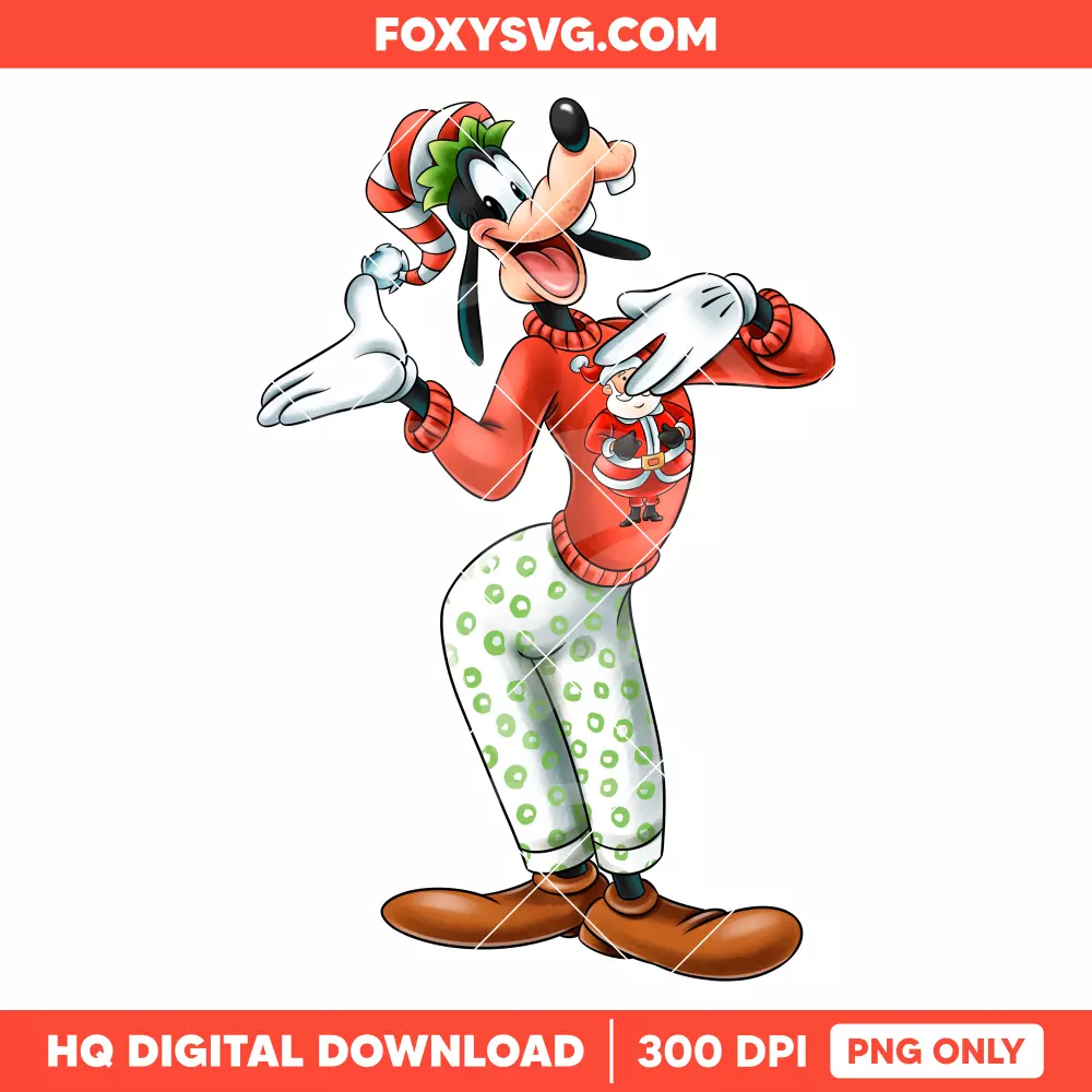 Goofy Christmas PNG, Merry Christmas PNG, Disney PNG, Sublimation PNG