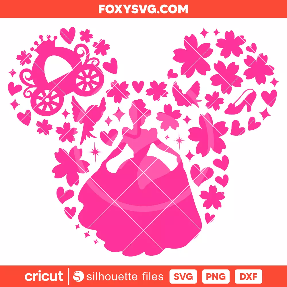 Cinderella Svg, Disney Princess Svg, Cricut, Silhouette SVG Cut File