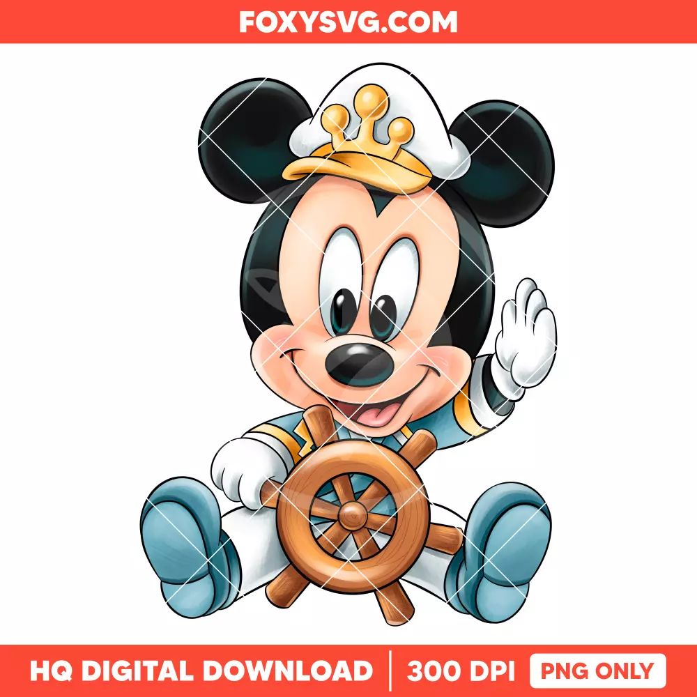 Baby Mickey Mouse Family Cruise PNG, Sailor PNG, Disney PNG, Sublimation PNG