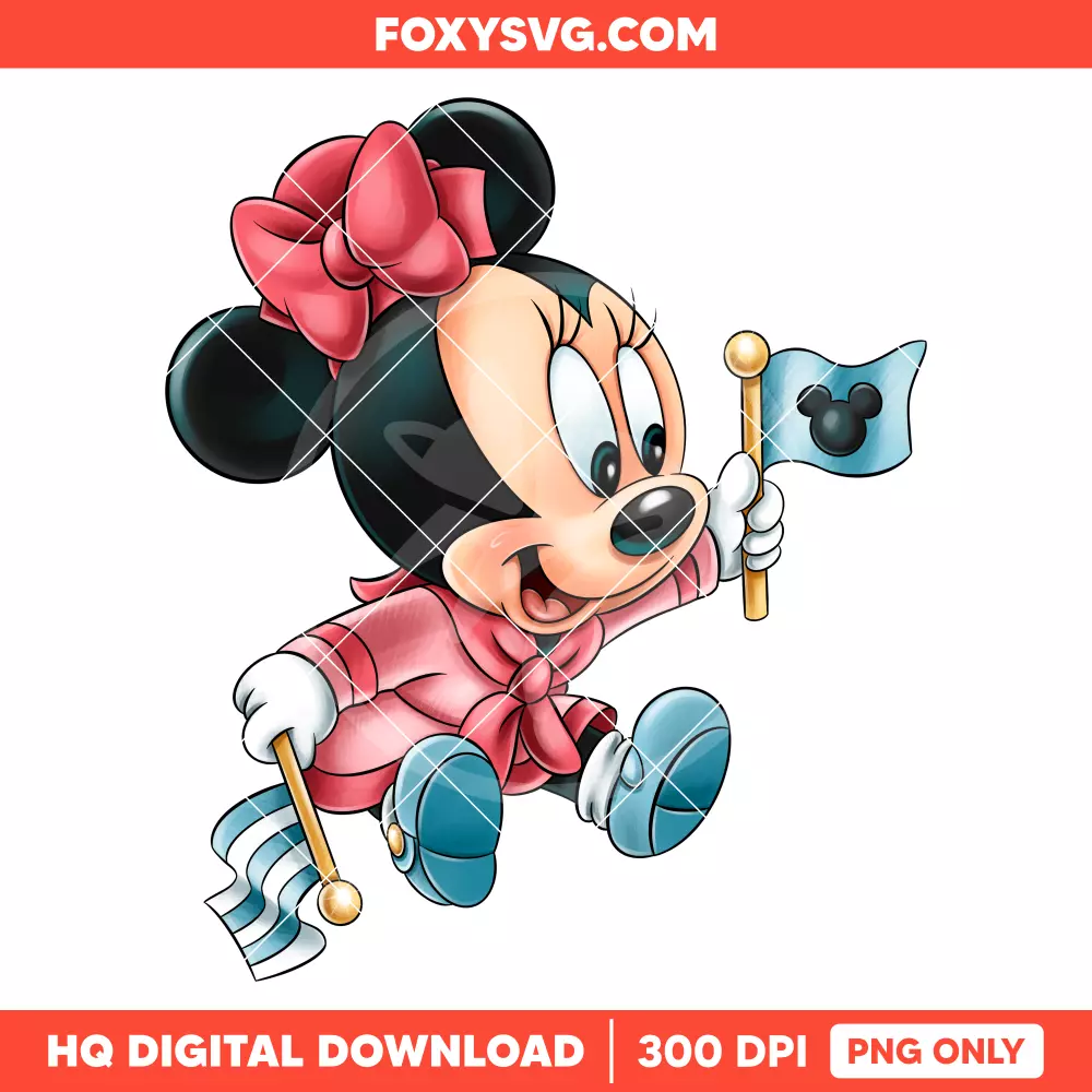 Baby Minnie Mouse Family Cruise PNG, Sailor PNG, Disney PNG, Sublimation PNG