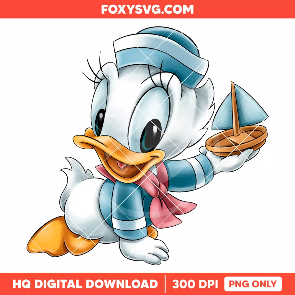 Baby Daisy Duck Family Cruise PNG, Sailor PNG, Disney PNG, Sublimation PNG