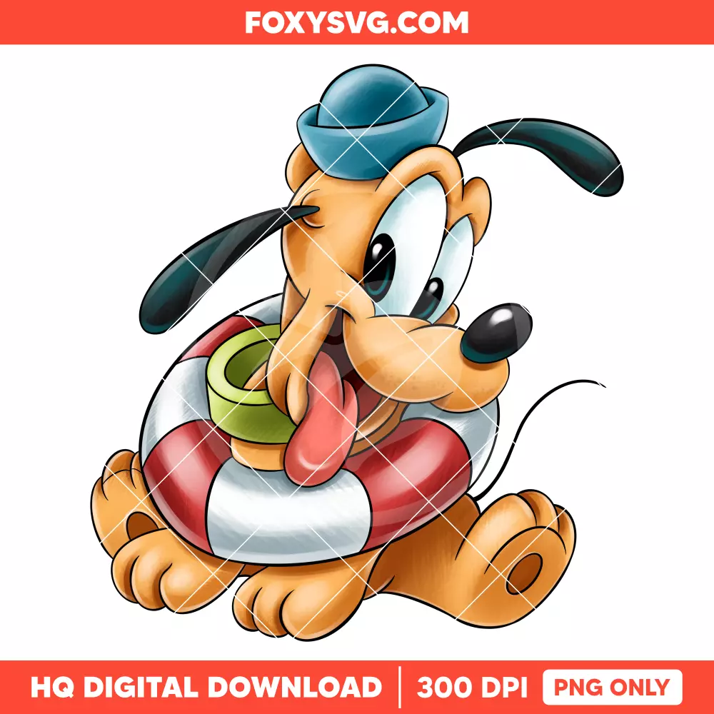 Baby Pluto Family Cruise PNG, Sailor PNG, Disney PNG, Sublimation PNG