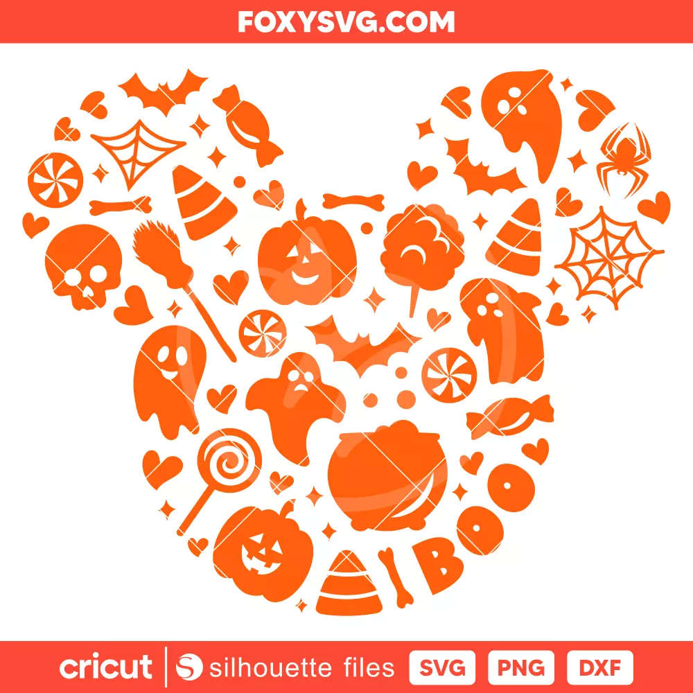 Cute Halloween Treats Mickey Svg, Halloween Svg, Disney Svg, Cricut, Silhouette SVG Cut File