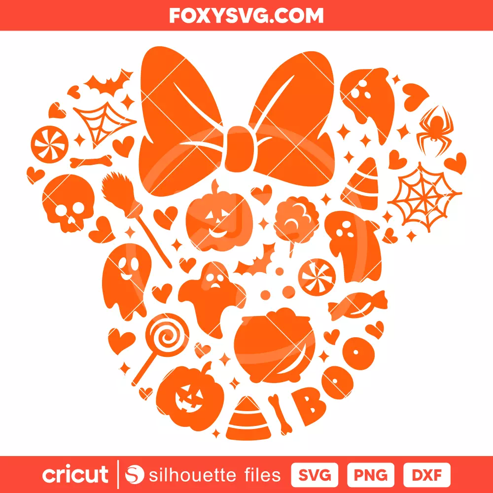 Cute Halloween Treats Minnie Svg, Halloween Svg, Disney Svg, Cricut, Silhouette SVG Cut File