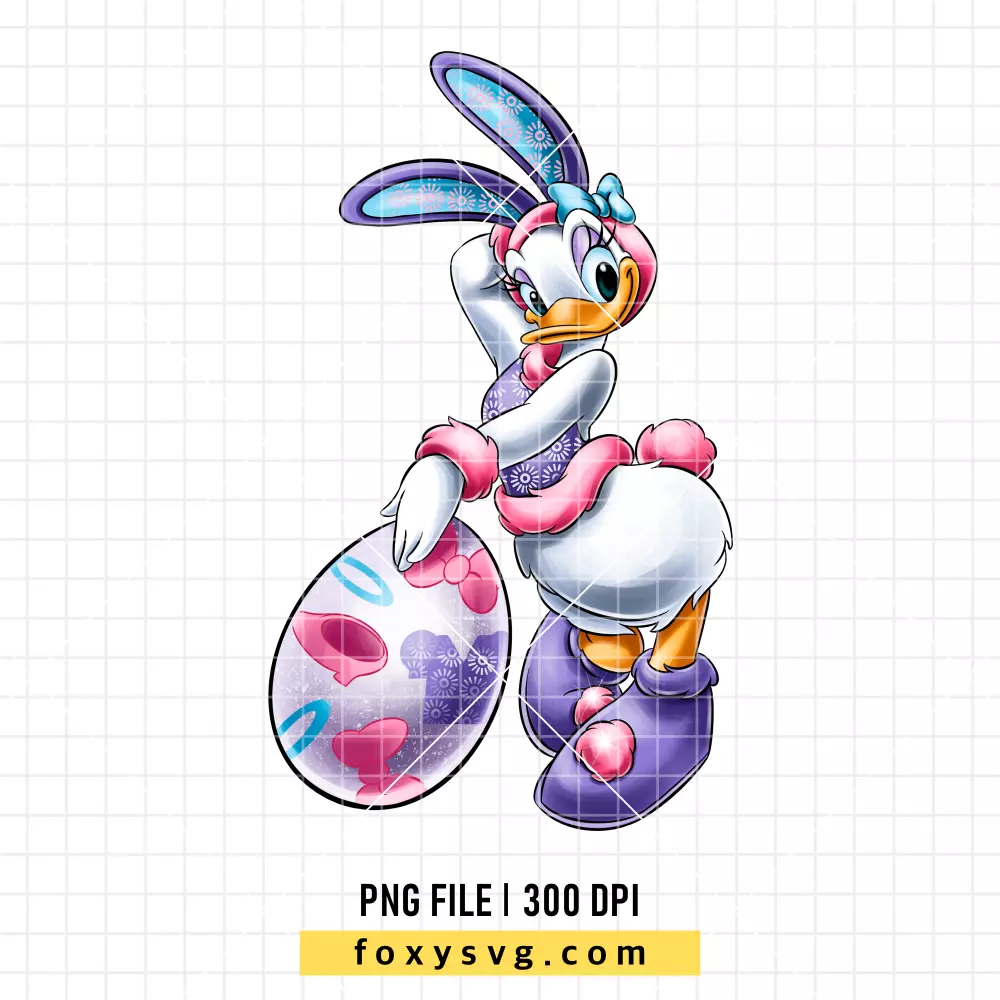 Daisy Duck Easter Egg PNG, Happy Easter PNG, Disney PNG, Sublimation PNG