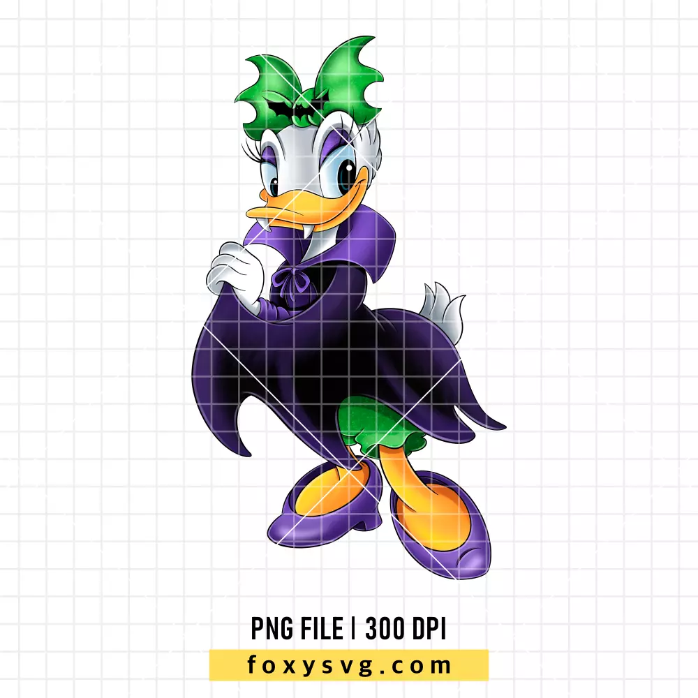 Daisy Duck Halloween PNG, Halloween PNG, Disney PNG, Sublimation PNG