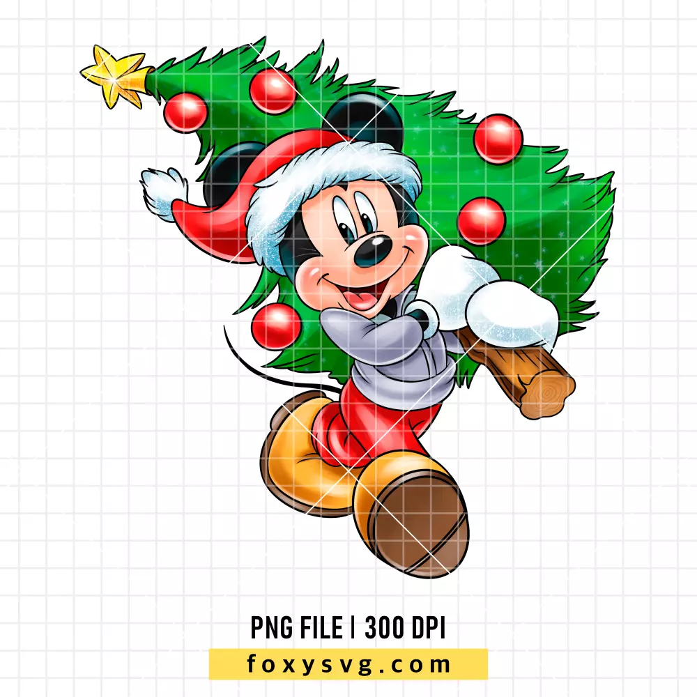 Mickey Christmas Tree PNG, Christmas PNG, Disney PNG, Sublimation PNG