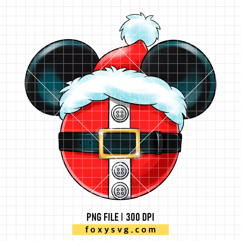 Mickey Christmas Santa PNG, Christmas PNG, Disney PNG, Sublimation PNG
