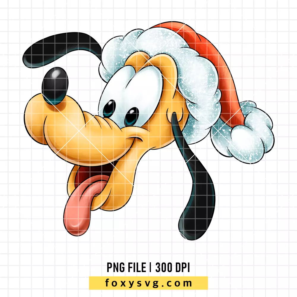 Pluto Christmas PNG, Christmas PNG, Disney PNG, Sublimation PNG