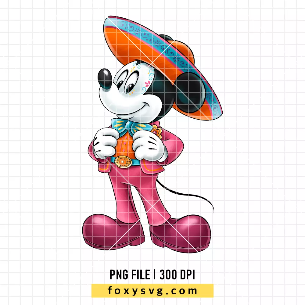 Mickey El Día de Muertos PNG, Mexico PNG, Disney PNG, Sublimation PNG