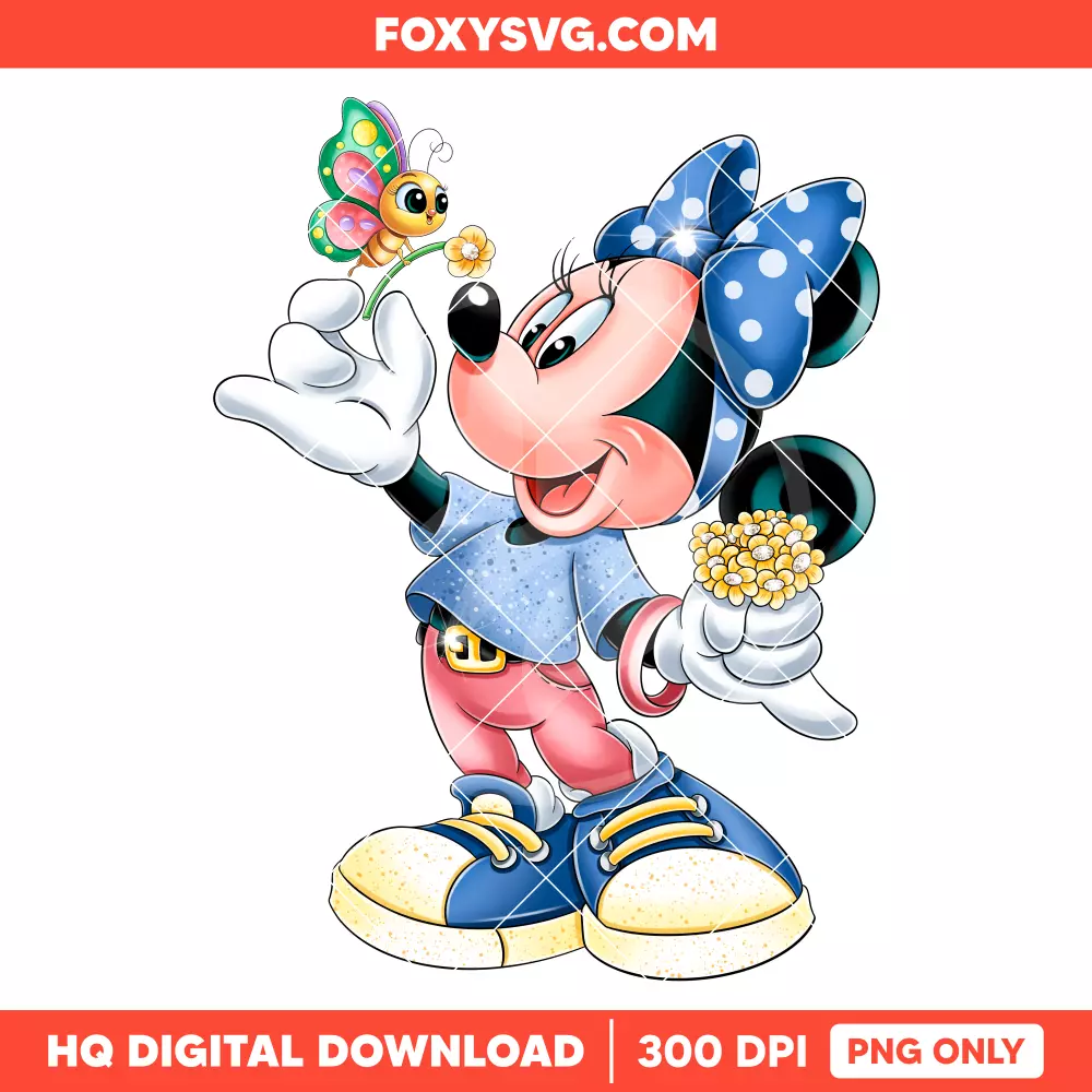 Butterfly Minnie PNG, Mickey & Friends PNG, Disney PNG, Sublimation PNG